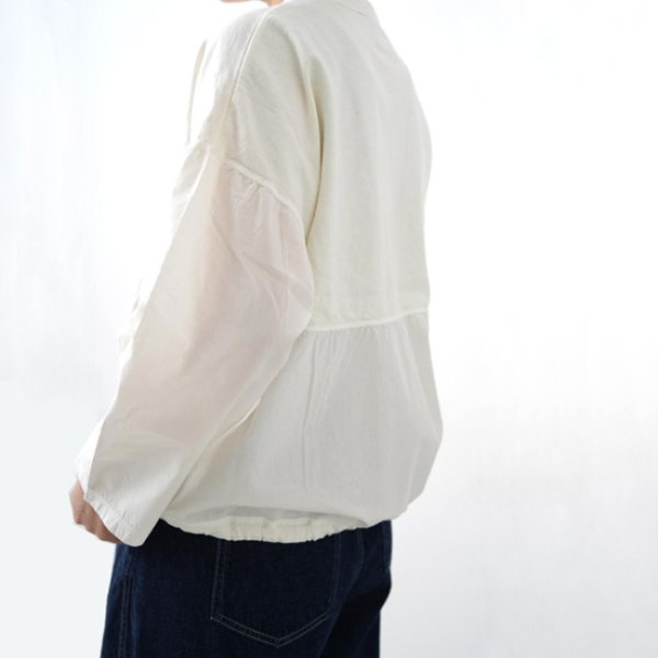 画像10: grin / グリン ホームスパンインレイ クラフトワイドカーディガン (10)