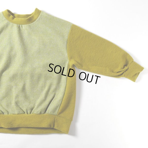 画像3: prit / プリット エアブラシニット×トライスピンループツイード切替 ニットライクプルオーバー (3)