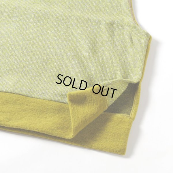 画像5: prit / プリット エアブラシニット×トライスピンループツイード切替 ニットライクプルオーバーベスト (5)