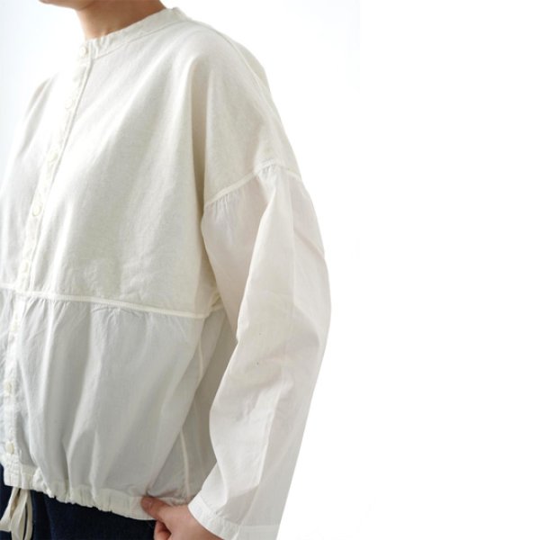 画像11: grin / グリン ホームスパンインレイ クラフトワイドカーディガン (11)