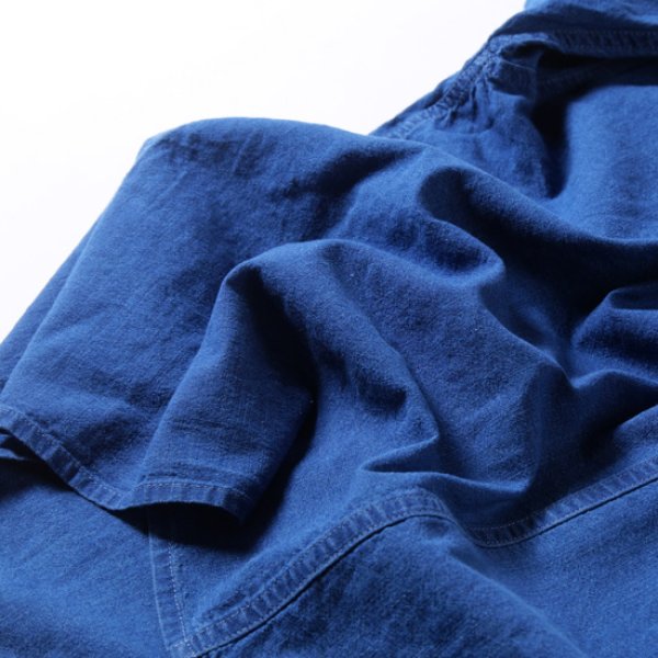 画像8: CLIP.TAB / クリップタブ インディゴシャンブレー フリルシャツ (8)