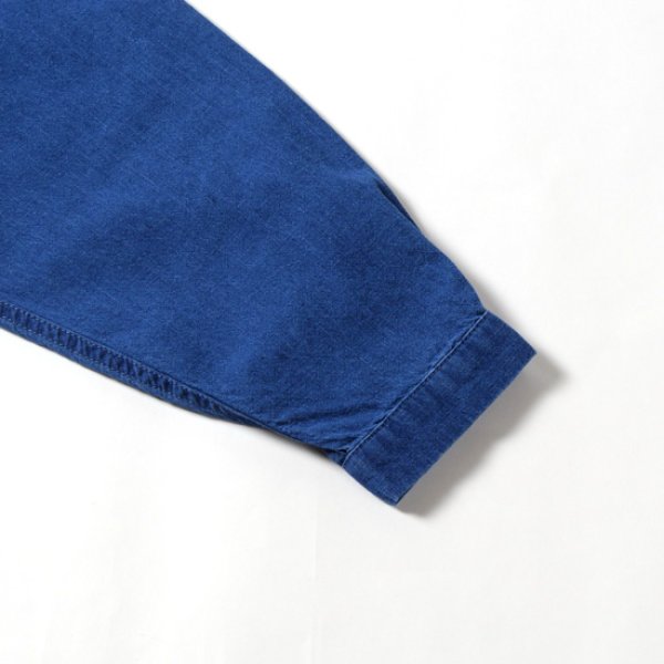 画像6: CLIP.TAB / クリップタブ インディゴシャンブレー フリルシャツ (6)