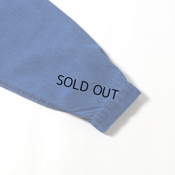 画像6: CLIP.TAB / クリップタブ インディゴシャンブレー フリルシャツ (6)