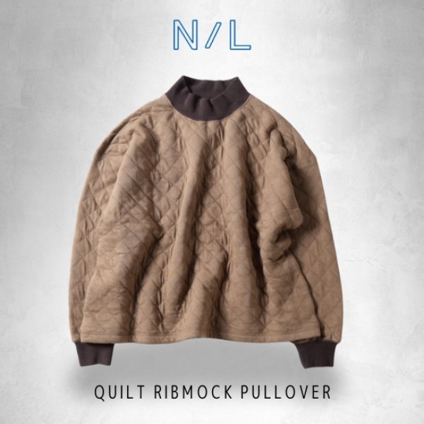 画像1: NATURAL LAUNDRY / ナテュラルランドリー キルト リブモックプルオーバー (1)