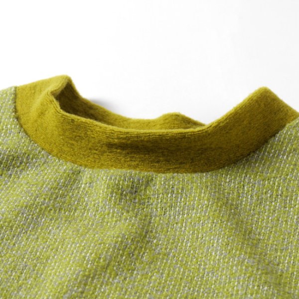 画像3: prit / プリット エアブラシニット×トライスピンループツイード切替 ニットライクプルオーバーベスト (3)