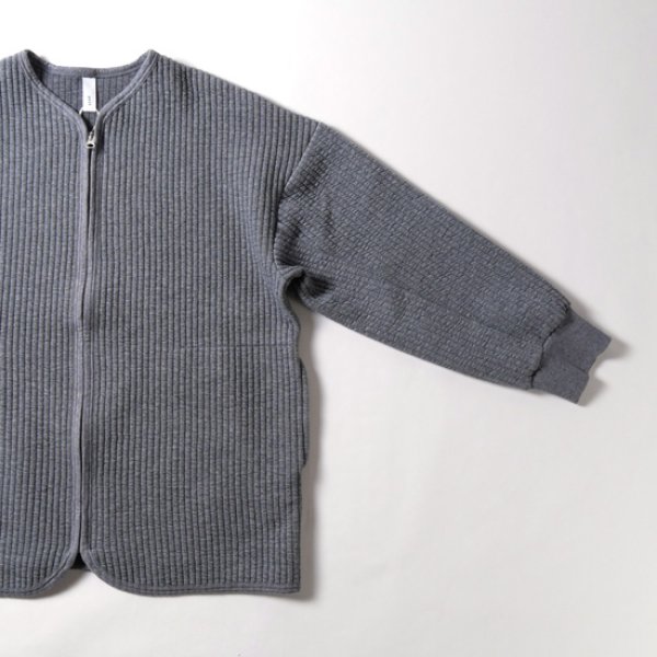 画像4: prit / プリット コールキルト VネックZIPカーディガン (4)
