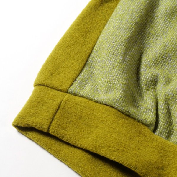 画像6: prit / プリット エアブラシニット×トライスピンループツイード切替 ニットライクプルオーバー (6)