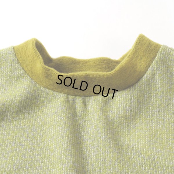 画像2: prit / プリット エアブラシニット×トライスピンループツイード切替 ニットライクプルオーバー (2)