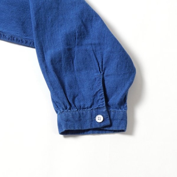 画像7: CLIP.TAB / クリップタブ インディゴシャンブレー フリルシャツ (7)