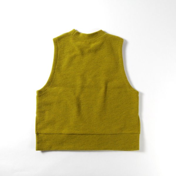 画像7: prit / プリット エアブラシニット×トライスピンループツイード切替 ニットライクプルオーバーベスト (7)
