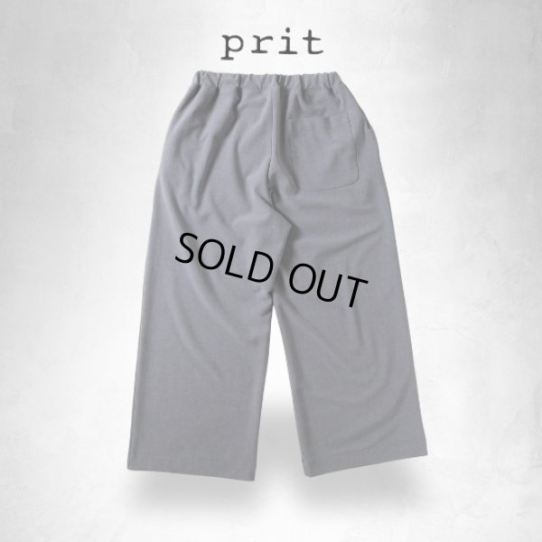 画像7: prit / プリット ツイルストレッチ裏起毛 ワイドパンツ (7)