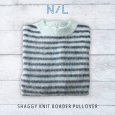 画像1: NATURAL LAUNDRY / ナテュラルランドリー シャギーニット ボーダープルオーバー (1)