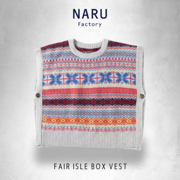 画像1: NARU / ナル タスマニアラム フェアアイルボックスベスト (1)