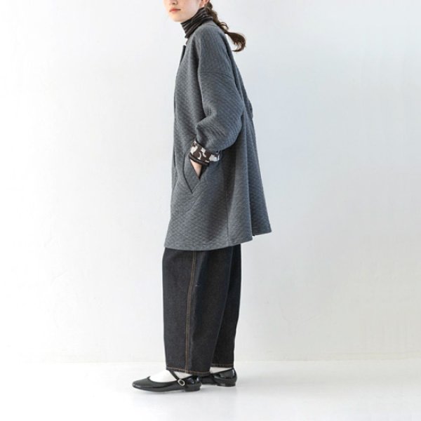画像5: sosotto / ソソット コットンキルト ノーカラーコート (5)