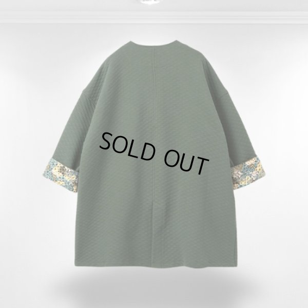 画像12: sosotto / ソソット コットンキルト ノーカラーコート (12)