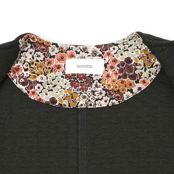 画像16: sosotto / ソソット コットンキルト ノーカラーコート (16)