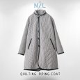画像1: NATURAL LAUNDRY / ナテュラルランドリー 先染めキルティング パイピングコート (1)