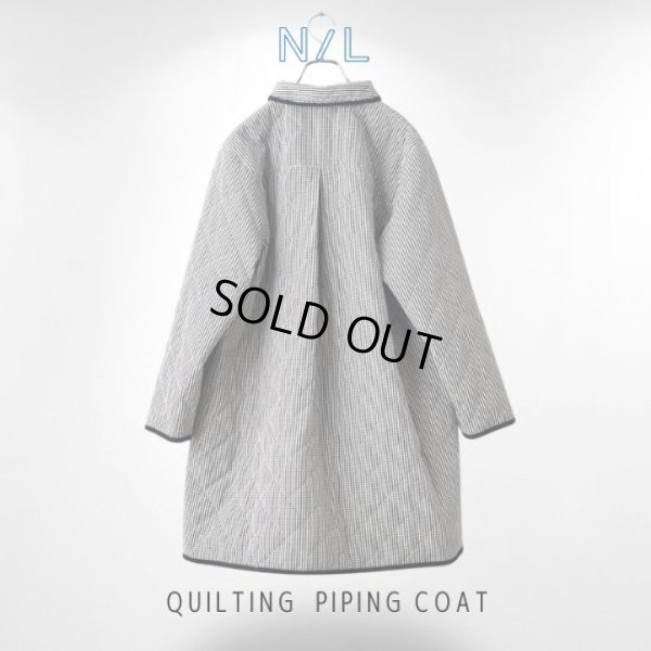 画像10: NATURAL LAUNDRY / ナテュラルランドリー 先染めキルティング パイピングコート (10)