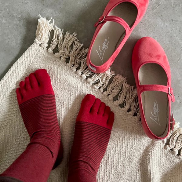 画像11: yahae / ヤハエ オーガニックコットン ウールトゥソックス (11)