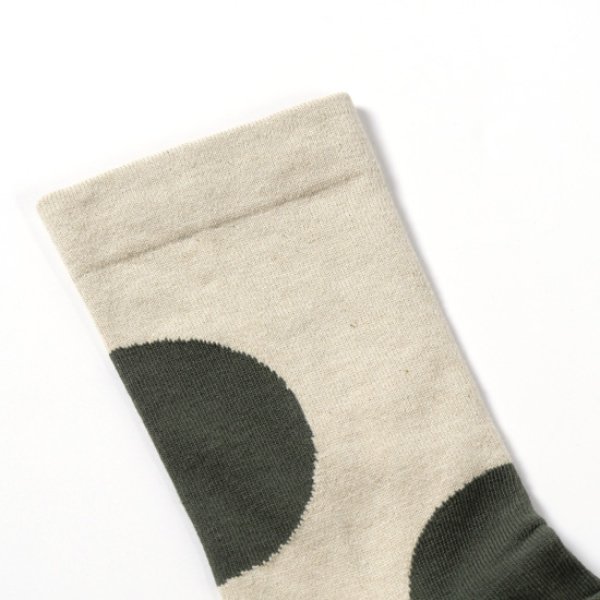 画像14: yahae / ヤハエ オーガニックコットン アシンメトリードットソックス (14)