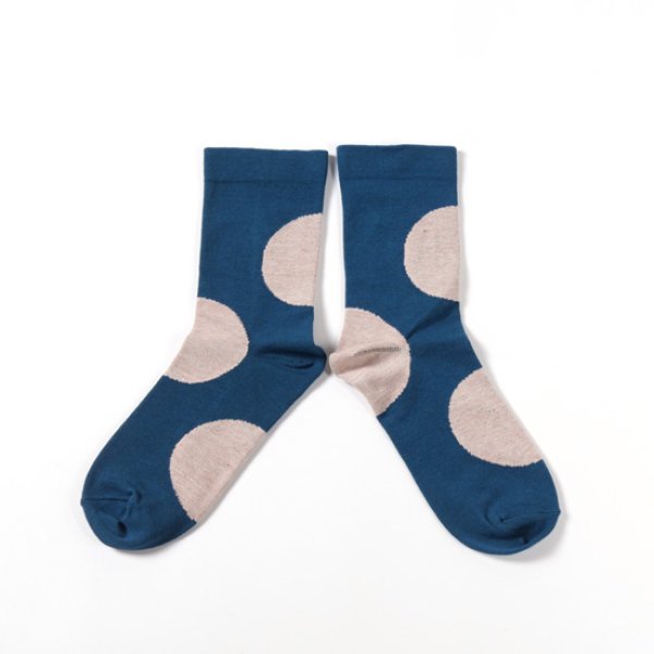 画像7: yahae / ヤハエ オーガニックコットン アシンメトリードットソックス (7)