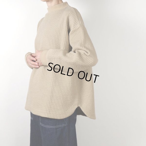 画像11: grin / グリン ストライプキルト モックラウンドプルオーバー (11)