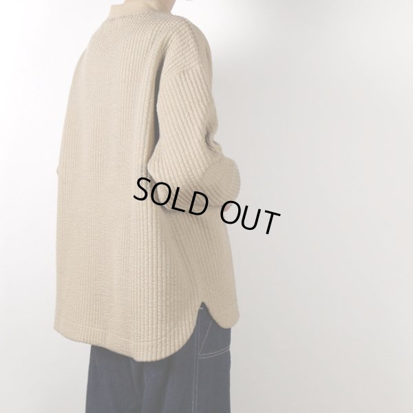 画像13: grin / グリン ストライプキルト モックラウンドプルオーバー (13)