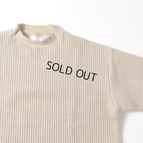 画像3: grin / グリン ストライプキルト モックラウンドプルオーバー (3)