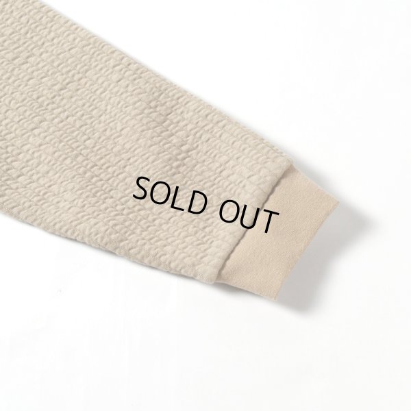 画像4: grin / グリン ストライプキルト モックラウンドプルオーバー (4)