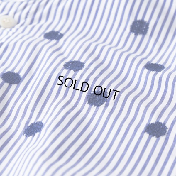 画像5: NATURAL LAUNDRY / ナテュラルランドリー 先染めブロード ワイド刺しゅうシャツ (5)