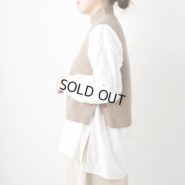 画像11: NATURAL LAUNDRY / ナテュラルランドリー ライトラム サイドボタンベスト (11)