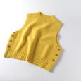 画像3: NATURAL LAUNDRY / ナテュラルランドリー ライトラム サイドボタンベスト (3)
