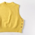 画像4: NATURAL LAUNDRY / ナテュラルランドリー ライトラム サイドボタンベスト (4)