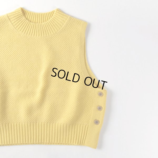 画像4: NATURAL LAUNDRY / ナテュラルランドリー ライトラム サイドボタンベスト (4)