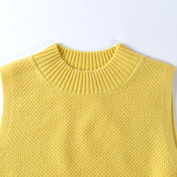 画像2: NATURAL LAUNDRY / ナテュラルランドリー ライトラム サイドボタンベスト (2)