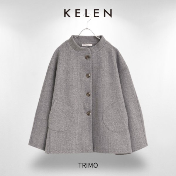 画像4: KELEN / ケレン モックネックデザインジャケット TRIMO (4)