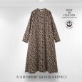 画像2: PONT DE CHALONS / ポンデシャロン フラワープリントギャザーワンピース (2)