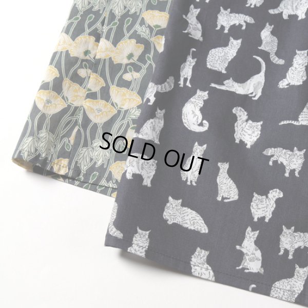 画像19: sosotto / ソソット リバティタナローン フリル衿ゴムシャーリングブラウス (19)