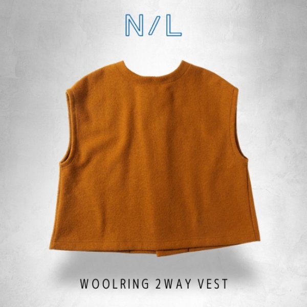 画像8: NATURAL LAUNDRY / ナテュラルランドリー ウールリング 2WAYベスト (8)