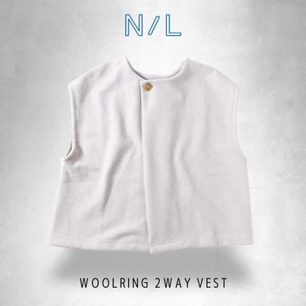 画像10: NATURAL LAUNDRY / ナテュラルランドリー ウールリング 2WAYベスト (10)