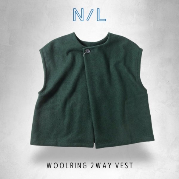 画像11: NATURAL LAUNDRY / ナテュラルランドリー ウールリング 2WAYベスト (11)