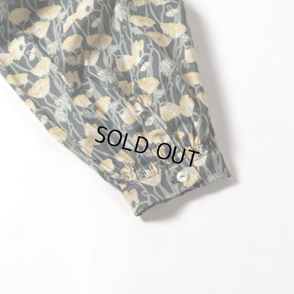 画像12: sosotto / ソソット リバティタナローン フリル衿ゴムシャーリングブラウス (12)