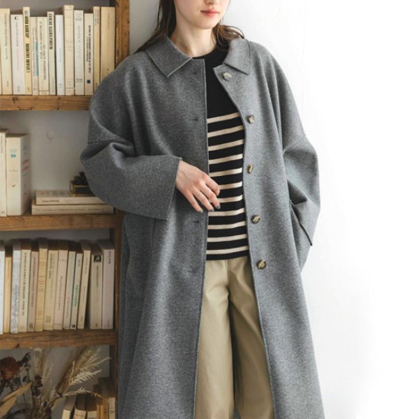 画像6: sosotto / ソソット ウールライクバルカラーコート (6)