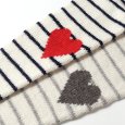 画像11: PONT DE CHALONS / ポンデシャロン ペルーニット ハートパッチボーダープルオーバー (11)
