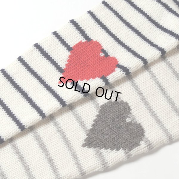 画像11: PONT DE CHALONS / ポンデシャロン ペルーニット ハートパッチボーダープルオーバー (11)