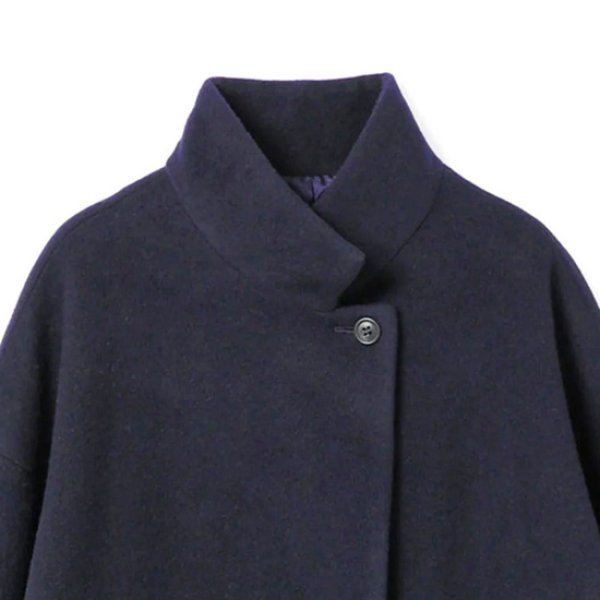 画像10: mizuiroind / ミズイロインド ウールブレンド スタンドカラーコート (10)