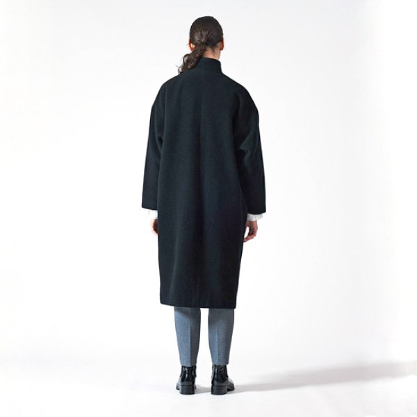 画像8: mizuiroind / ミズイロインド ウールブレンド スタンドカラーコート (8)