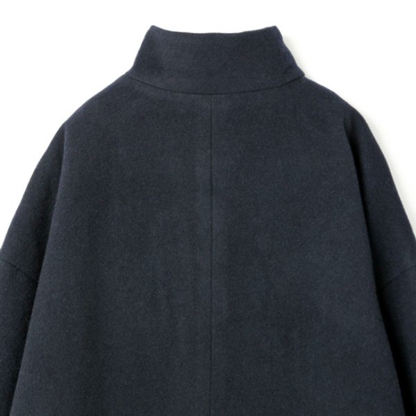 画像15: mizuiroind / ミズイロインド ウールブレンド スタンドカラーコート (15)