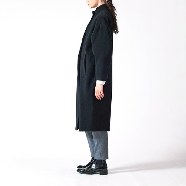 画像7: mizuiroind / ミズイロインド ウールブレンド スタンドカラーコート (7)