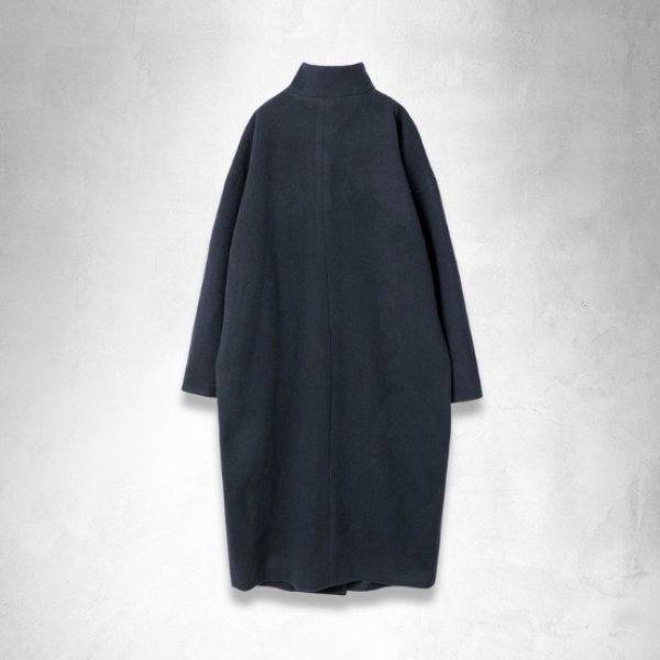 画像14: mizuiroind / ミズイロインド ウールブレンド スタンドカラーコート (14)